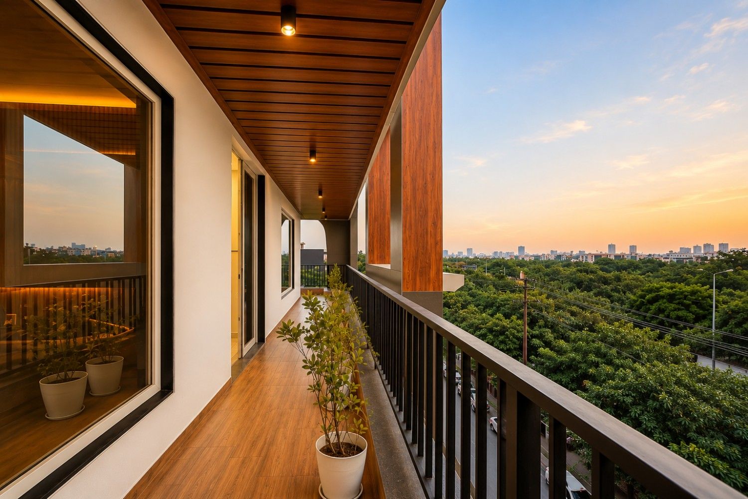 Mazestic Hotel balcony